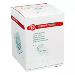 MULLKOMPRESSEN 10x10 cm sterilni 32-kratni, 8X5 kos