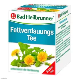 BAD HEILBRUNNER Filter vrečke čaja za razgradnjo maščob, 8X1,8 g