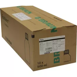 AQUA Plastična steklenička za raztopino za izpiranje B.Braun, 10X500 ml