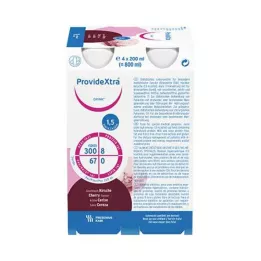 PROVIDE Steklenica za pitje Xtra Drink Cherry, 4X200 ml