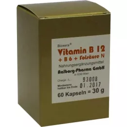 VITAMIN B12+B6+Folic Acid Complex N kapsule, 60 kos