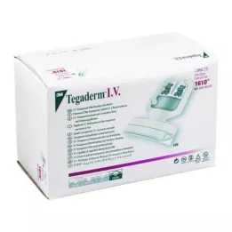 TEGADERM 3M I.V. 5x5,7 cm prozorna kanila fiks.1610, 100 kos