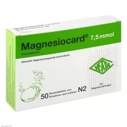 MAGNESIOCARD 7,5 mmol šumeče tablete, 50 kom