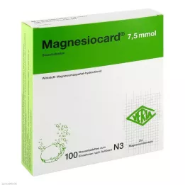 MAGNESIOCARD 7,5 mmol šumeče tablete, 100 kos