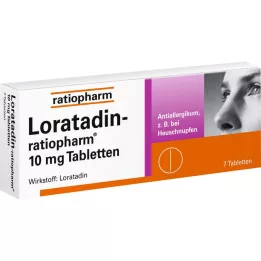 LORATADIN-ratiopharm 10 mg tablete, 7 kos