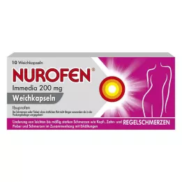 NUROFEN Immedia 200 mg mehke kapsule, 10 kos