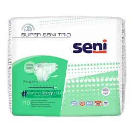 SUPER SENI Inkontinenčne hlače Trio velikosti 4 XL, 10 kosov