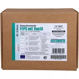 MUNDSCHUTZ FFP3 z ventilom, 10 kos