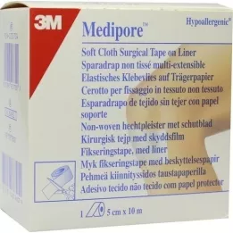 MEDIPORE Fiksacijski flis hipoalergenski. 5cmx10m 2991NP-1, 1 kos