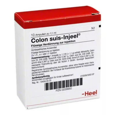 COLON SUIS Injeel ampule, 10 kos