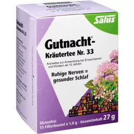 GUTNACHT Zeliščni čaj št.33 Salus filter vrečke, 15 kom