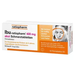 IBU-RATIOPHARM 400 mg tablete za akutno bolečino, filmsko obložene tablete, 10 kos