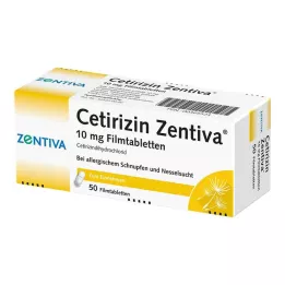 CETIRIZIN Zentiva 10 mg filmsko obložene tablete, 50 kom
