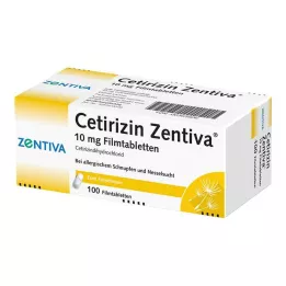 CETIRIZIN Zentiva 10 mg filmsko obložene tablete, 100 kos