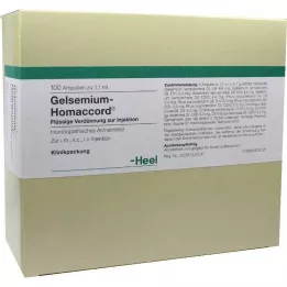 GELSEMIUM HOMACCORD Ampule, 100 kos
