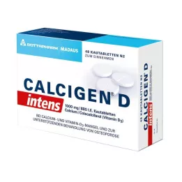 CALCIGEN D intens 1000 mg/880 I.E. žvečljive tablete, 48 kos