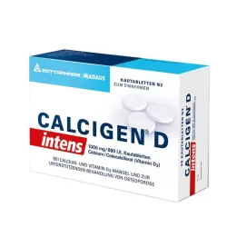 CALCIGEN D intens 1000 mg/880 I.E. žvečljive tablete, 120 kom