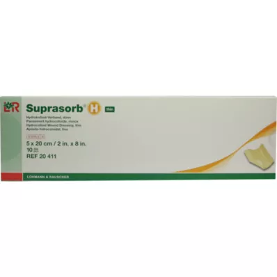 SUPRASORB H Hydrocoll.Verb.thin 5x20 cm, 10 kos