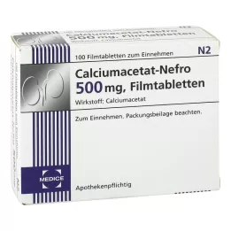 CALCIUMACETAT NEFRO 500 mg filmsko obložene tablete, 100 kom