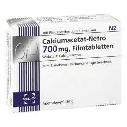 CALCIUMACETAT NEFRO 700 mg filmsko obložene tablete, 100 kos
