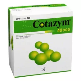 COTAZYM 40.000 pelet gastrorezistentne kapsule, 200 kosov