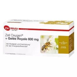 ZELL OXYGEN+Matični mleček 600 mg ampule za pitje, 14X20 ml