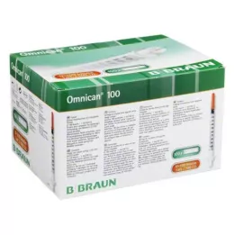 OMNICAN Inzulinska brizga 1 ml U100 s kanilo 0,30x8 mm enojna, 100X1 kos