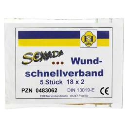 Senada hitra obloga za rane 2x18 cm, 5 kom