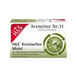 H&S Circulation Tea Filter vrečke Imela, 20X2,0 g