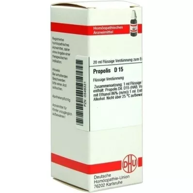PROPOLIS D 15 Razredčitev, 20 ml