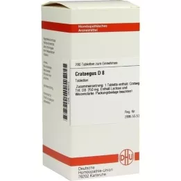 CRATAEGUS D 8 tablet, 200 kos