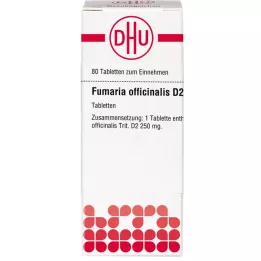 FUMARIA OFFICINALIS D 2 tableti, 80 kos