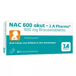 NAC 600 AKUT-1A Pharma Effervescent tablete, 10 ur