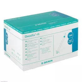 OMNIFIX Heparin pršilo 1 ml 10.000 ie brez lateksa, 100X1 ml