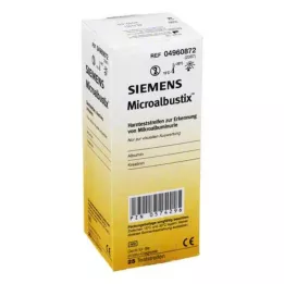 MICROALBUSTIX Urinski testni lističi za vizualno oceno, 25 kos