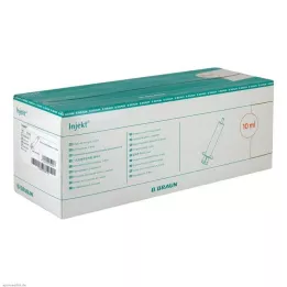INJEKT Solo brizga 10 ml LL centrična PVC-brezplačna, 100X10 ml