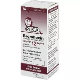 BROMHEXIN Krewel Meuselb. Kapljice 12 mg/ml, 50 ml