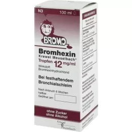 BROMHEXIN Krewel Meuselb. Kapljice 12 mg/ml, 100 ml