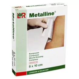 METALLINE Komprese 8x10 cm sterilne, 10 kom
