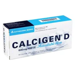 CALCIGEN D 600 mg/400 I.E. žvečljive tablete, 50 kom