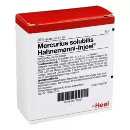 MERCURIUS SOLUBILIS INJEEL Hahnemanni ampule, 10 kos