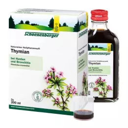 THYMIAN SAFT Sokovi zdravilnih rastlin Schoenenberger, 3X200 ml
