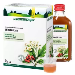 WEISSDORN SAFT Sokovi zdravilnih rastlin Schoenenberger, 3X200 ml