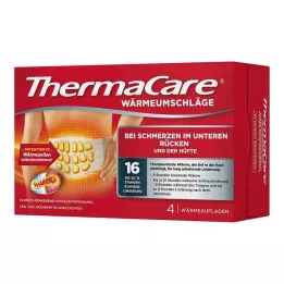 THERMACARE Hrbtne obloge S-XL za lajšanje bolečin, 4 kosi