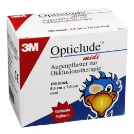 OPTICLUDE 3M midi 5,3x7 cm 1538/100, 100 kos