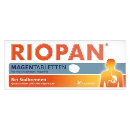 RIOPAN Žvečljive tablete za želodec, 20 kos