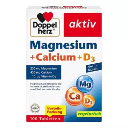 DOPPELHERZ Magnezij+kalcij+D3 tablete, 100 kom