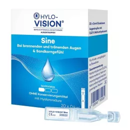 HYLO-VISION sinusne pipete z enim odmerkom, 20X0,4 ml
