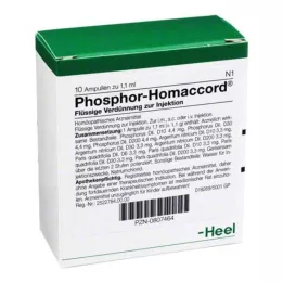 PHOSPHOR HOMACCORD Ampule, 10 kos