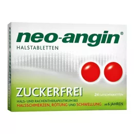 NEO-ANGIN Pastile za grlo brez sladkorja, 24 kos
